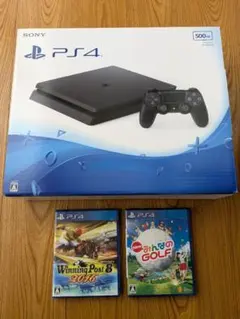 PS4本体 500GB(動作確認済) + ゲームソフト2本