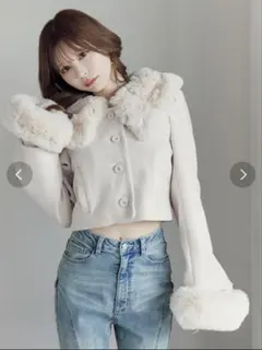 2026年最新】eatme フェイクファーカラーショートジャケットの人気