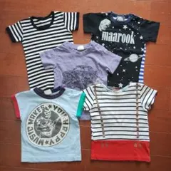 ベビー 半袖Tシャツ 5枚セット まとめ売り 80cm