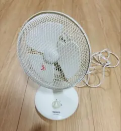 Zakkisha 卓上扇風機 レトロ ホワイト 約30cm