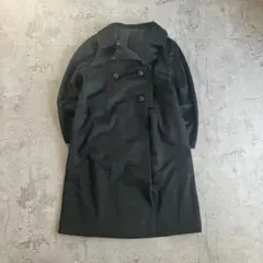 カシミヤ100%】90s VIA NUOVA ステンカラーコート 黒 M - メルカリ
