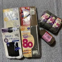 アツギ他　80デニール　タイツ　サイズＬ〜LL 16足　まとめ売り