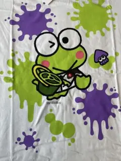 L ケロケロケロッピー スプラトゥーン tシャツ 半袖　新品　サンリオ　ホワイ