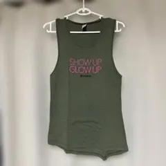 オリーブグリーン タンクトップ SHOW UP GLOW UPXLサイズ