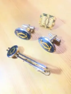 カルティエ Cartier カフリンクス ネクタイピン セット 深紅 - メルカリ