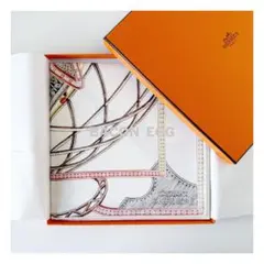 美品！早い者勝ち！】HERMES カレ90 千と一のウサギ ホワイト - メルカリ