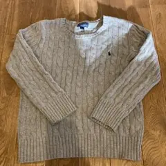 POLO RALPH LAUREN ケーブルニット セーター グレー