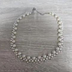 Anemoneアネモネ パールとクリスタルのネックレス