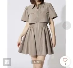 rienda シャツワンピース 半袖 新品　大人気シリーズ