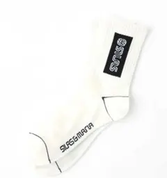 新品 サイラス SILAS BOX LOGO SOCKS 靴下 白 ホワイト