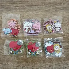 BT21 BABY ぷっくり ラバーキーホルダー セット 6個まとめ売り