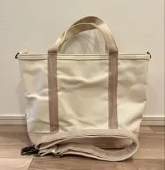 エルエルビーン 2way トートバッグ キャンバス アイボリー ベージュのサムネイル