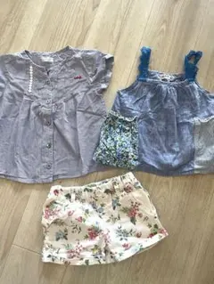 ラグマート　100㎝　まとめ売り　トップス　ボトムス　花柄のサムネイル