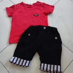 WASk半袖Tシャツとハーフパンツ100㌢2点セットのサムネイル