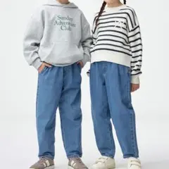 GU デニムキャロットパンツ　130cm