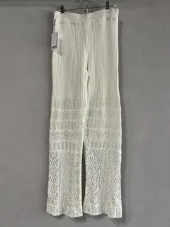 新品未使用 ニットパンツ アイボリー