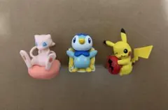 ポケモンりらくっしょんマスコット ミュウ、ポッチャマ、ピカチュウ