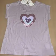 a.v.v キッズ Tシャツ 150cm スパンコール ハートのサムネイル