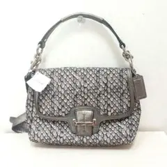 COACH　パイソン柄ショルダーバッグ　蛇柄　2wayショルダーバッグ