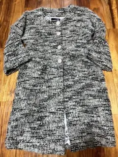 Bou Jeloud ノーカラーコート グレー系