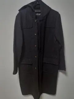 値下げしました。フード付きダッフルコート グレー