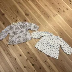 花柄 キッズブラウス 長袖ブラウス カットソー キッズシャツ 100cm