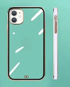 iphone13 高透明TPUクリア　紫iphoneケース