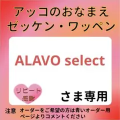 ALAVO selectさま専用 おなまえゼッケン アイロン接着 №7905