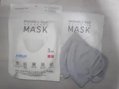 ユニクロ エアリズム マスク 未開封＋開封済み 計５枚 ホワイト・グレーMサイズ