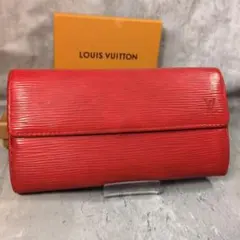 LOUIS VUITTON ルイヴィトン エピポルトフォイユ　サラ長財布レッド