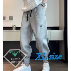 スウェットパンツ ロンパン パンツ ジャージ メンズパンツ XLサイズ　グレー