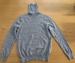 417 by ÉDIFICE 100％ウール　グレー タートルネックセーターS