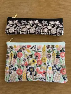刺繍ポーチセット 2個
