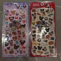 ディズニープリンセス・ミッキーマウス立体シール2シートセット