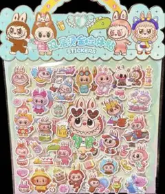 感謝セール！！LABUBUぷくぷくシール 3Dシール　かわいい☆♡