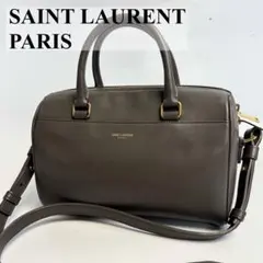 専用✨サンローラン ハンドバッグ 2way ベイビーダッフル レザー グレー