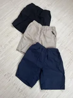 ネイビー・ベージュ 半ズボン 3点セット