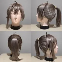 名探偵コナン 萩原千速 コスプレ ウィッグ 完成品 カットセット済み