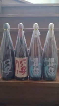 【最終値下げ】俘（とりこ）、俘赤、相良兵六安納芋、栗黄金　25度芋焼酎古酒4本のサムネイル