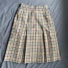 DAKS チェック柄 プリーツスカート