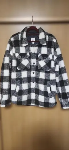 GAP チェック柄 フリースジャケット