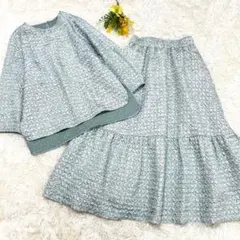ビアズリー　ポコポコプルオーバーブラウス&ティアードスカートセットアップ