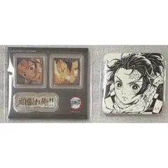 鬼滅の刃　お楽しみくじ　スクエア缶バッジ　アクリルステッカー　竈門炭治郎　セット