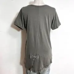 ♥️ジルスチュアート カーキ フィッシュテール バックリボン カットソー FR