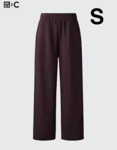 スウェットワイドパンツ UNIQLO:C ブラウン