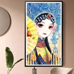 11CTクロスステッチキット京劇花旦刺繍作成キット50×65cm