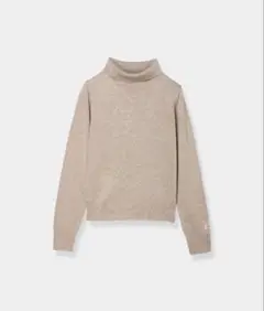 【新品タグ付き】laubeblanc Logo Turtle knit ベージュ