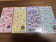 サンリオ 3Dボンボンドロップシール 4枚セット