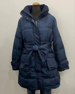 新品ネイビーMダウンジャケット ベルト付き