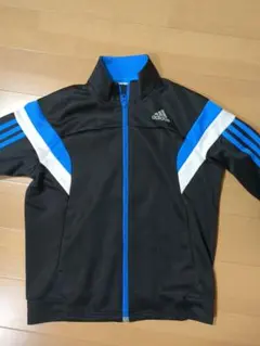 adidas ジャージ 黒/青/白 140